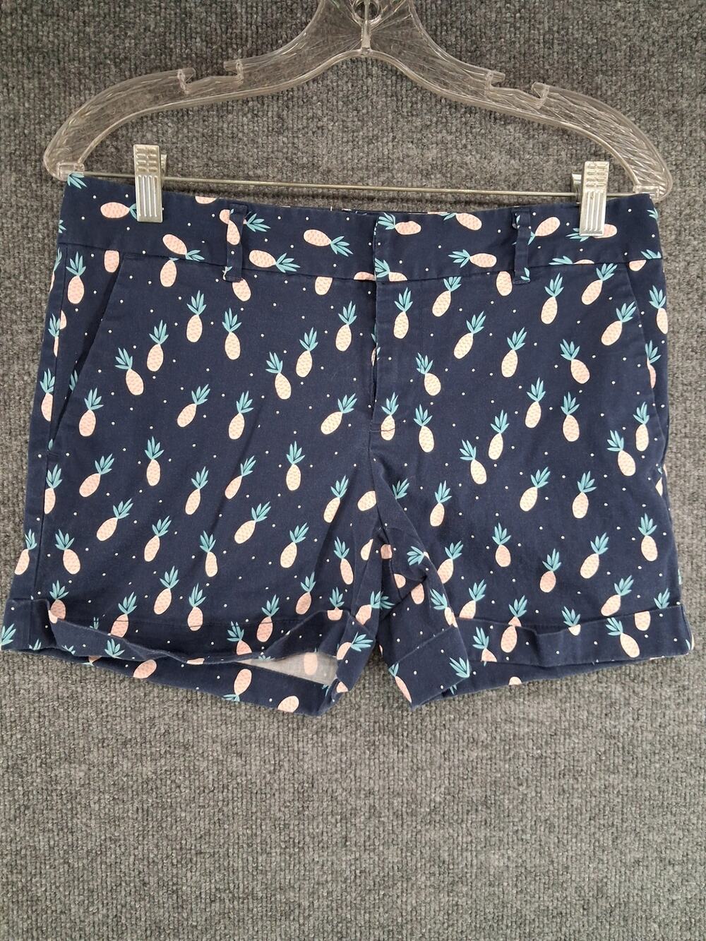 Maison Jules Maddie Everyday Short Womens 6 Pineapple Dark Blue